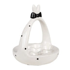 Coquille d'oeuf Ø 16x19 cm Céramique noire blanche Clayre & Eef.