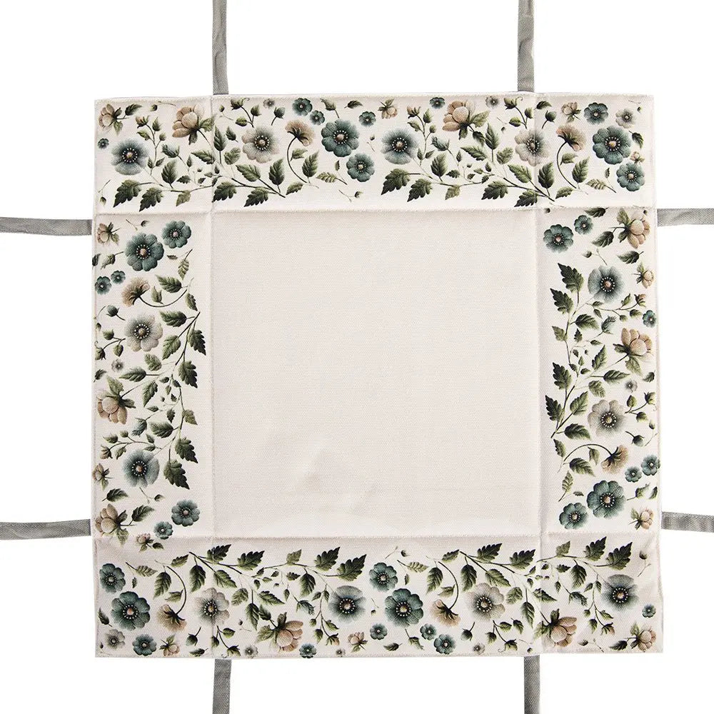 Corbeille à pain 35x35x8 cm Beige Coton Clayre & Eef.