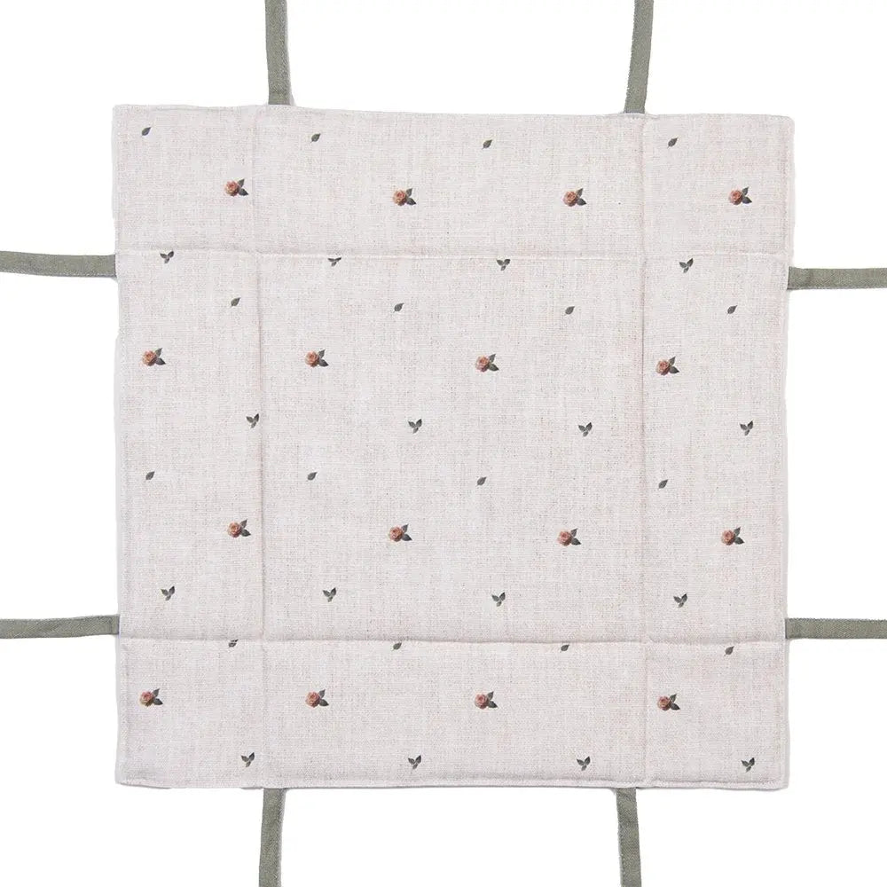 Corbeille à pain 35x35x8 cm Beige Coton Clayre & Eef.