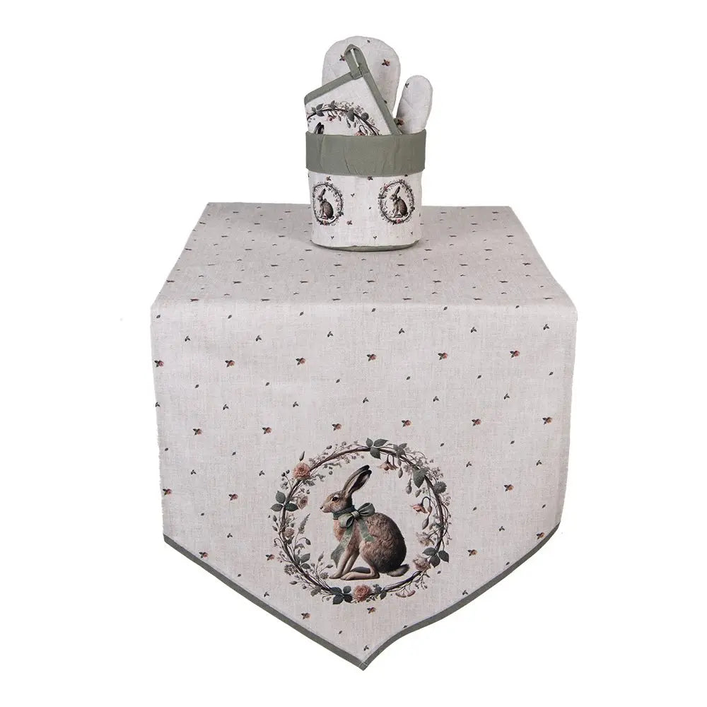 Corbeille à pain Ø 15x16 cm Coton Beige Clayre & Eef.