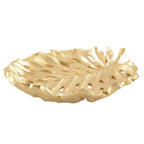 Coupe à fruits feuille dorée 31x25x5cm AULICA
