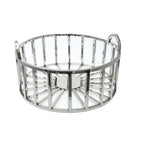Coupe à fruits ronde en argent 35x35x18cm AULICA