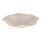Coupe corolle lustrée ambre 36x36x7cm AULICA