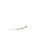 Coupe décorative blanche en aluminium 50x10.5x3.5cm AULICA