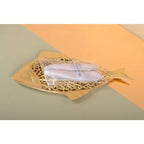 Coupe décorative poisson doré 38x18.5x1.5cm AULICA