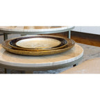 Coupe décorative ronde blanche 29.5x29.5x2.5cm AULICA
