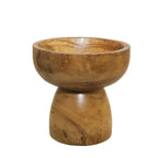 Coupe décorative sur pied en bois 23.5x23.5x24.5cm AULICA