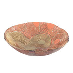 Coupe lotus rouge et dorée 40cm AULICA