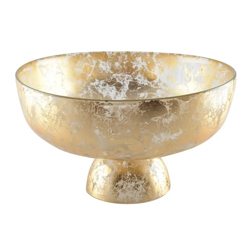 Coupe sur pied dorée 27x27x9cm AULICA