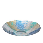 Coupe turquoise et dorée 32cm AULICA