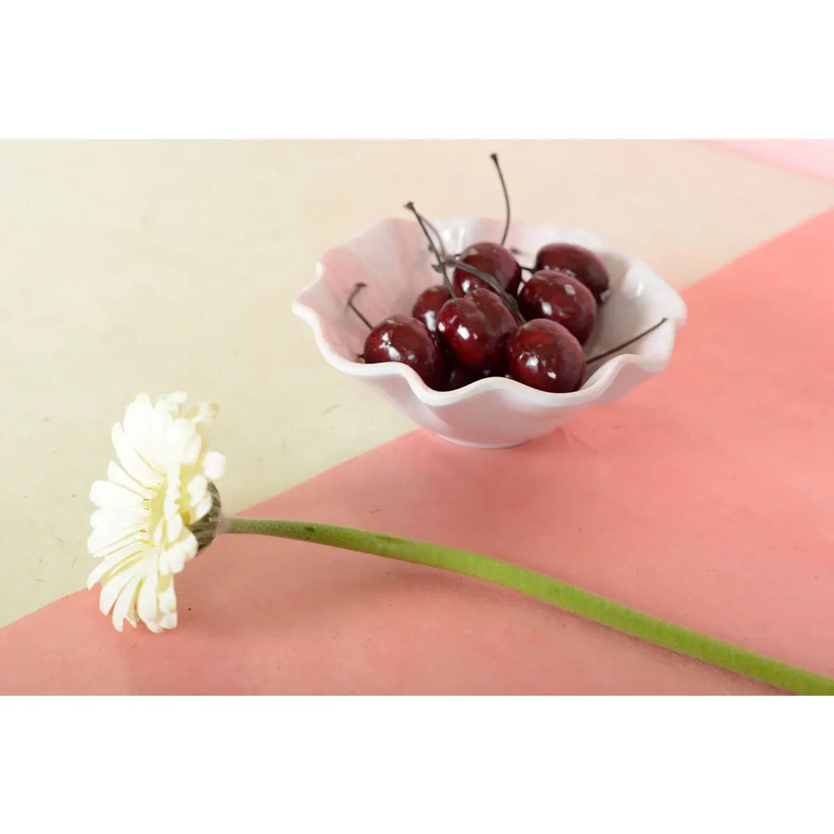 Coupelle apéritif rose en mélamine 12x12x5cm AULICA