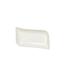 Coupelle blanche rectangulaire en céramique 6x7cm AULICA