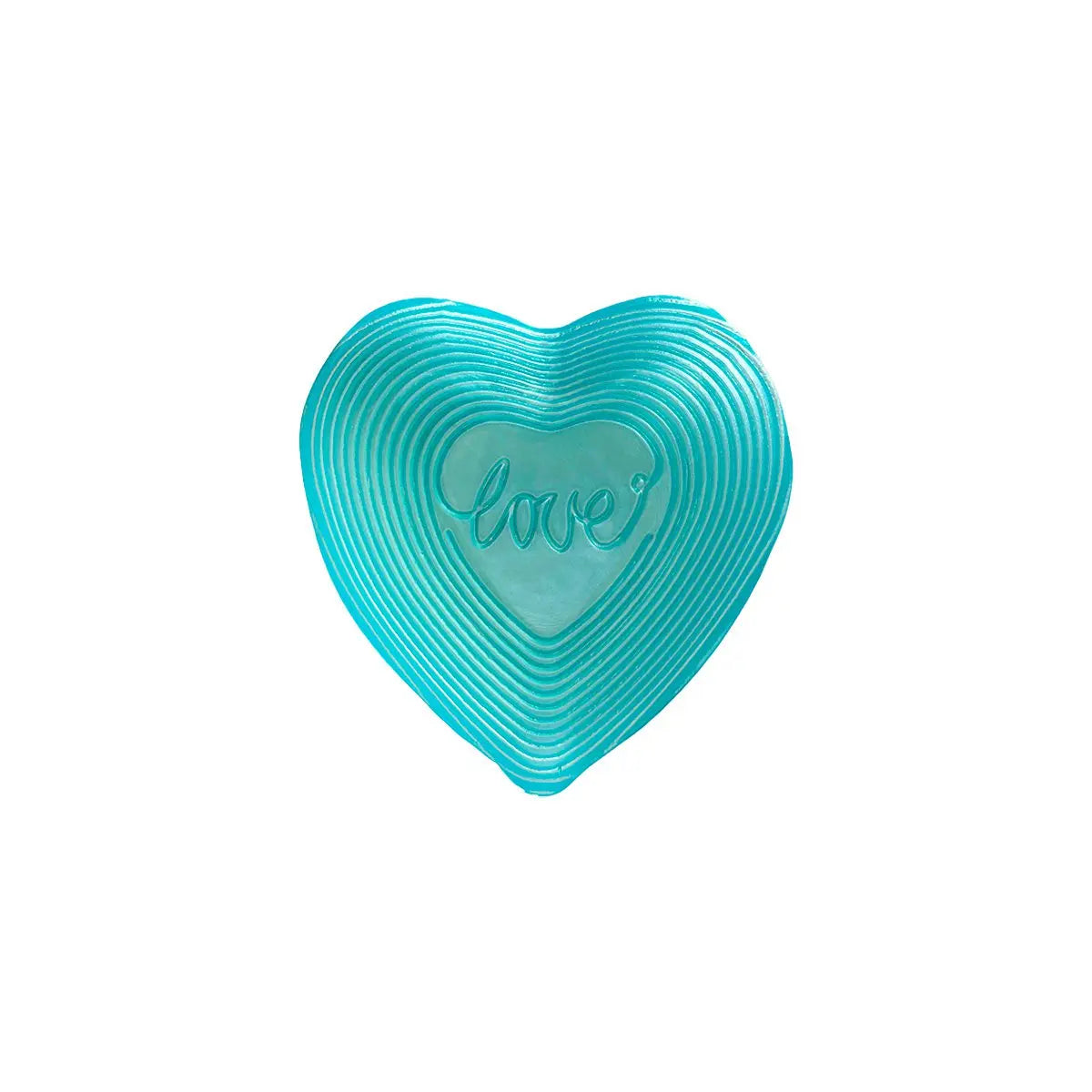 Coupelle coeur turquoise14x13x2cm AULICA