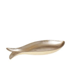 Coupelle creuse dorée poisson 42x18x5.5cm AULICA