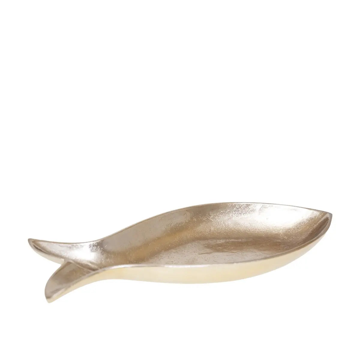 Coupelle creuse dorée poisson 51x22.5x5.5cm AULICA