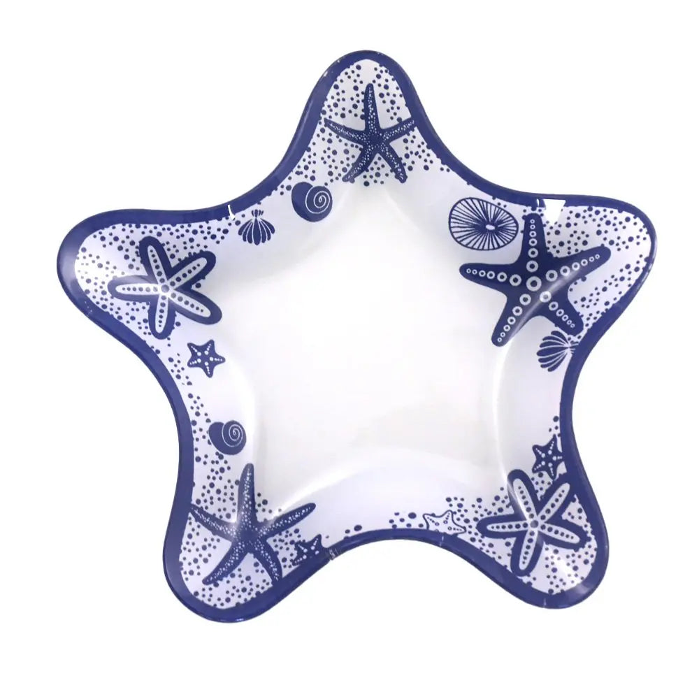 Coupelle étoile de mer bleue 18.7x20.8x2cm  - lot de 6 AULICA