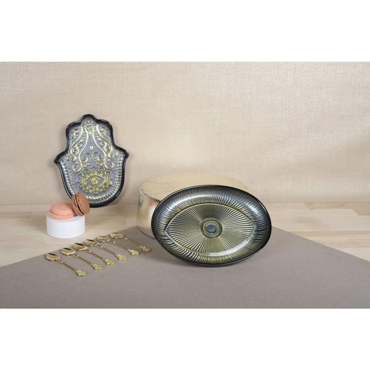 Coupelle fatma argent 21x17x3cm AULICA