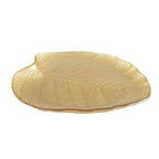 Coupelle feuille dorée grand modèle 27x24x2.5cm AULICA