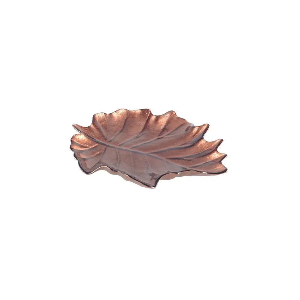 Coupelle feuille marron 21x22x3cm AULICA