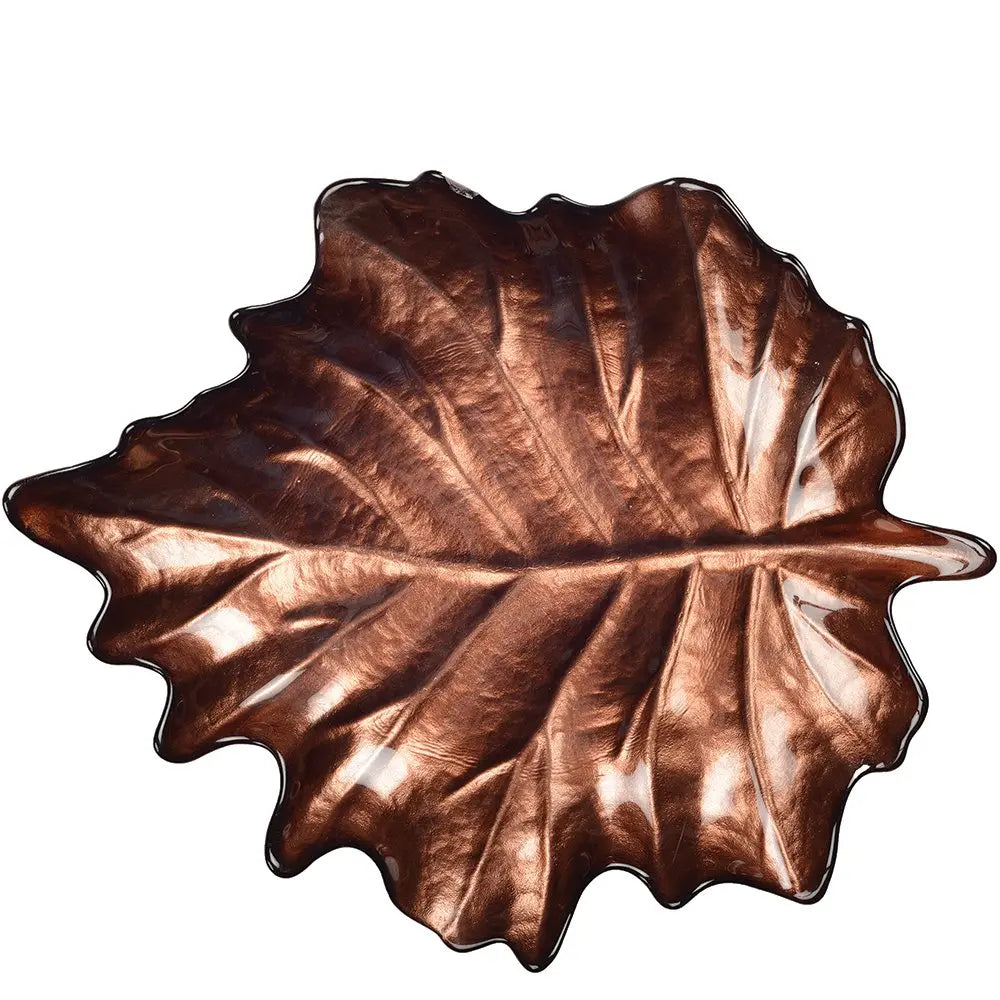 Coupelle feuille marron 29.2x36x4cm AULICA