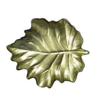 Coupelle feuille verte 23x28x3.5cm AULICA