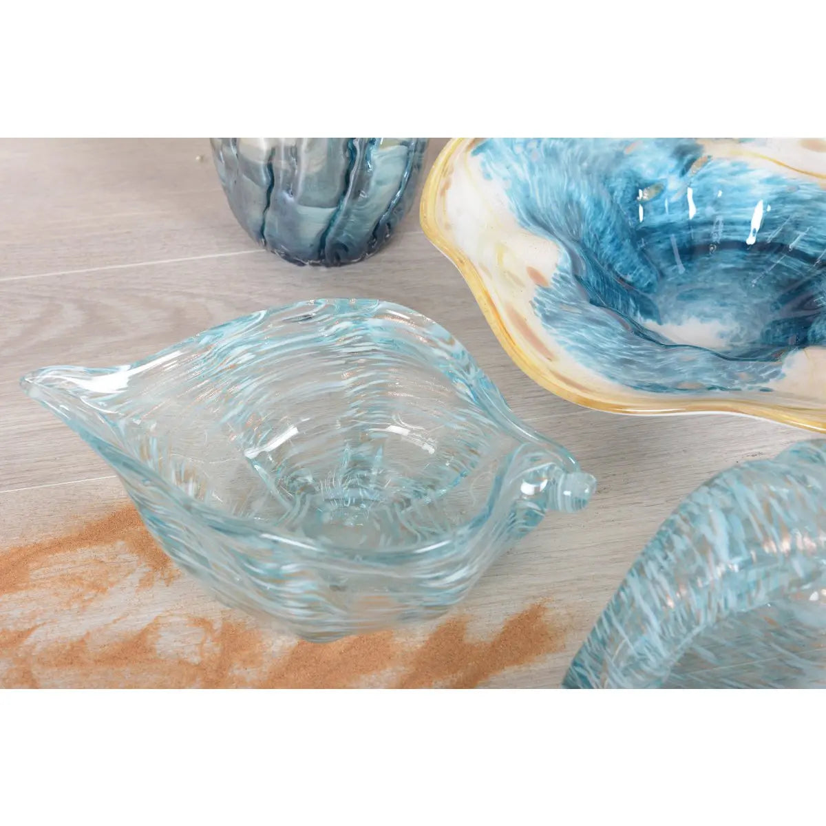 Coupelle océan coquillage bleue 29x17.5x9.5cm AULICA