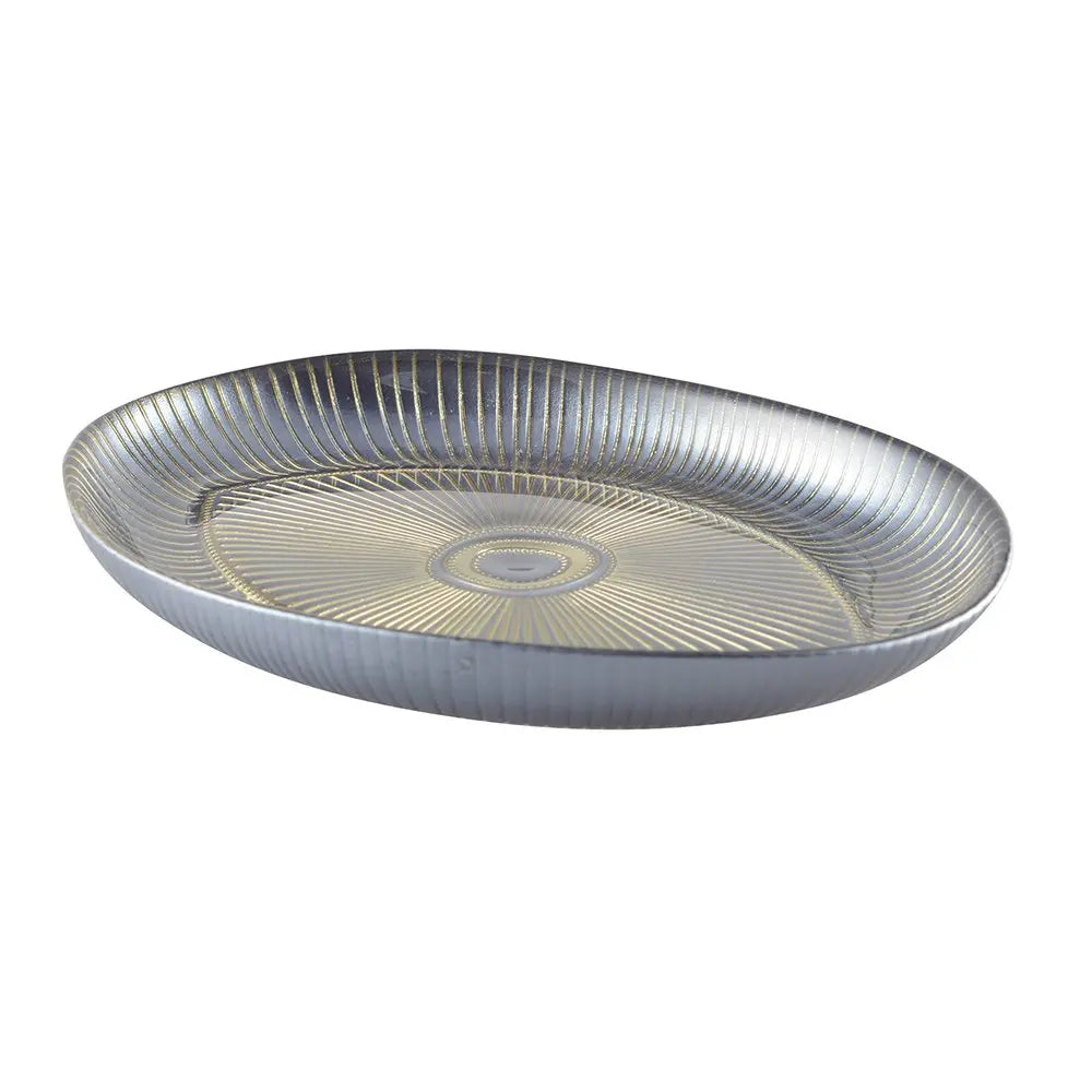 Coupelle ovale œil 22x15.5cm argent AULICA