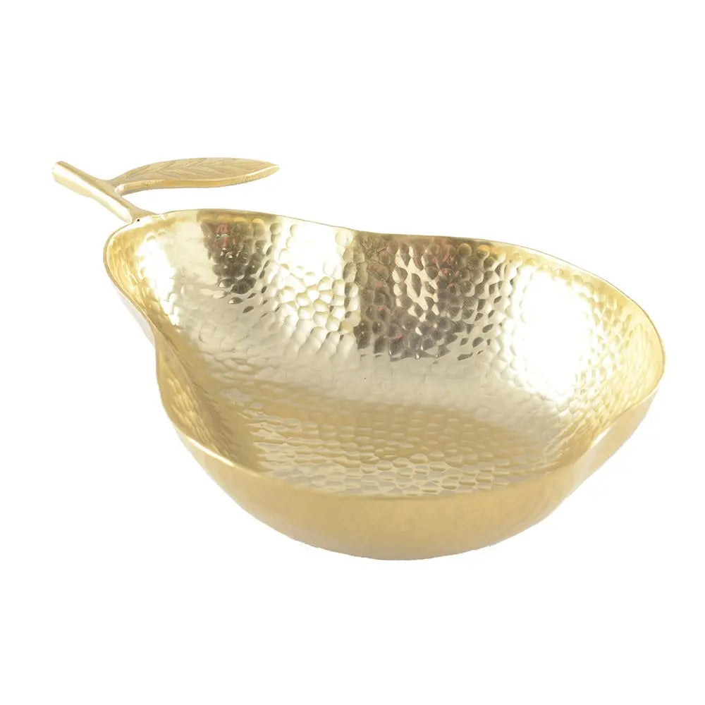 Coupelle poire dorée 27x22x5cm AULICA