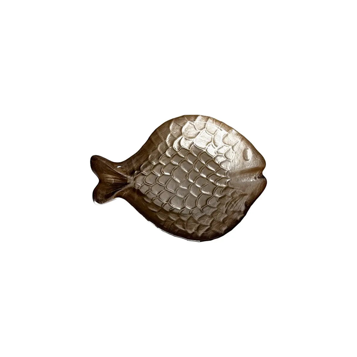 Coupelle poisson dorée 16x11.5x3cm AULICA