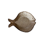 Coupelle poisson dorée 25x19x5cm AULICA