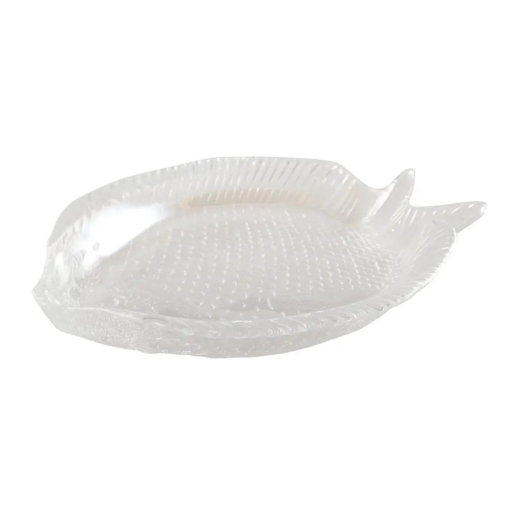 Coupelle poisson en verre lustré 17.5x14.5cm AULICA
