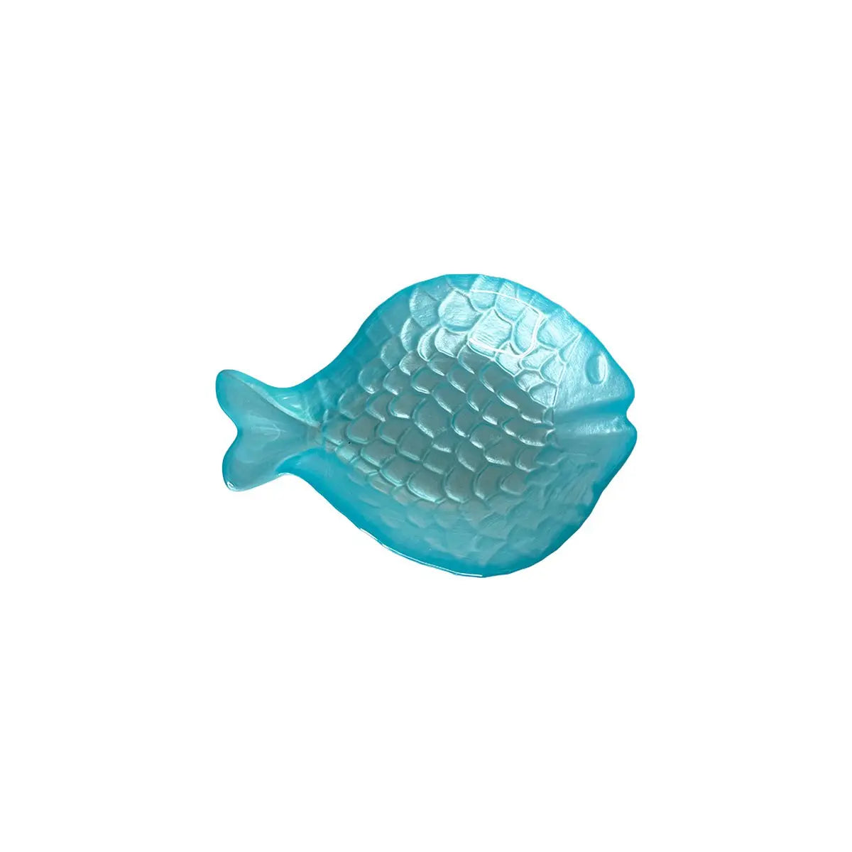 Coupelle poisson turquoise 16x11.5x3cm AULICA