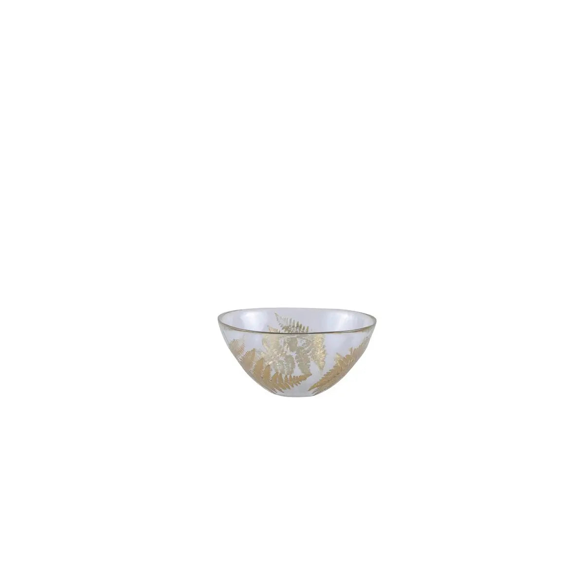 Coupelle transparente feuille dorée AULICA