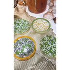 Coupelles vertes et oranges - lot de 4 AULICA