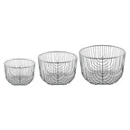 Coupes à fruits en fer noires - lot de 3 AULICA