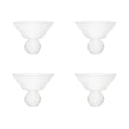 Coupes à glace avec pied en diamant - lot de 4 AULICA