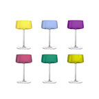 Coupettes à champagne 6 couleurs 230ml - lot de 6 AULICA