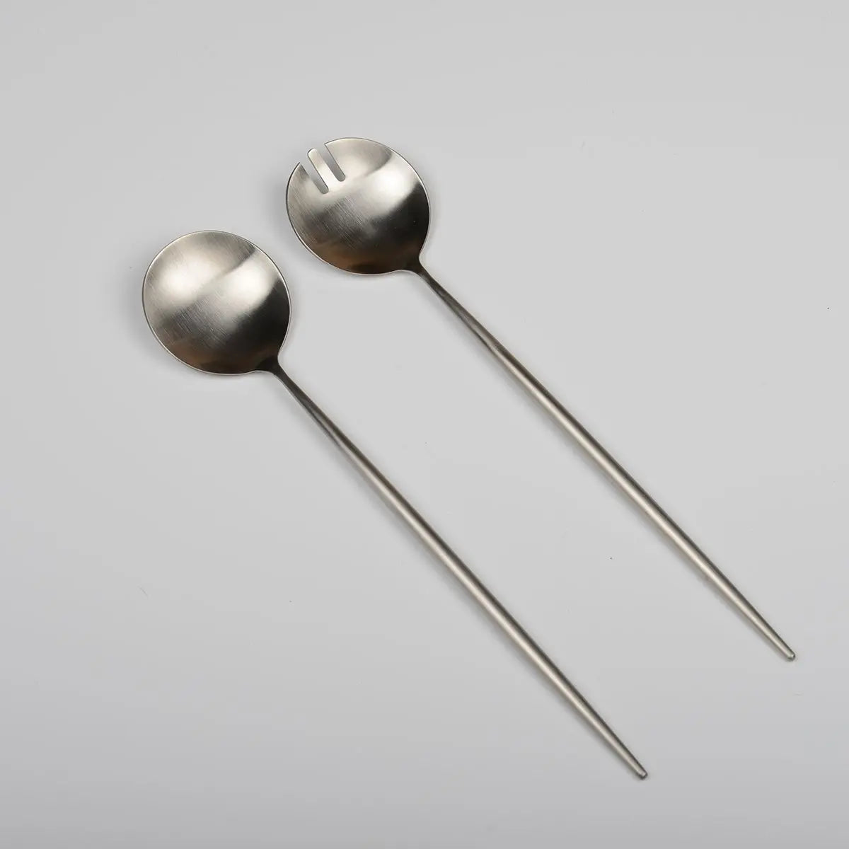 Couverts à salade argent mat AULICA