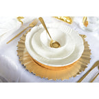 Cuillères à dessert dorées - lot de 6 AULICA