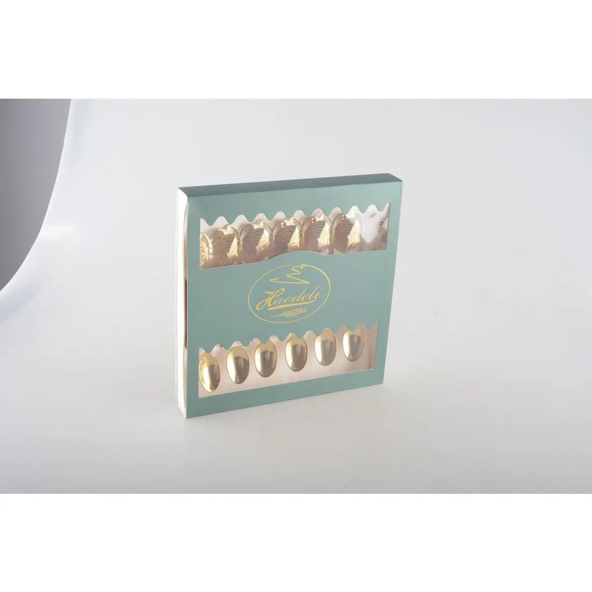 Cuillères à dessert dorées papillon - lot de 6 AULICA
