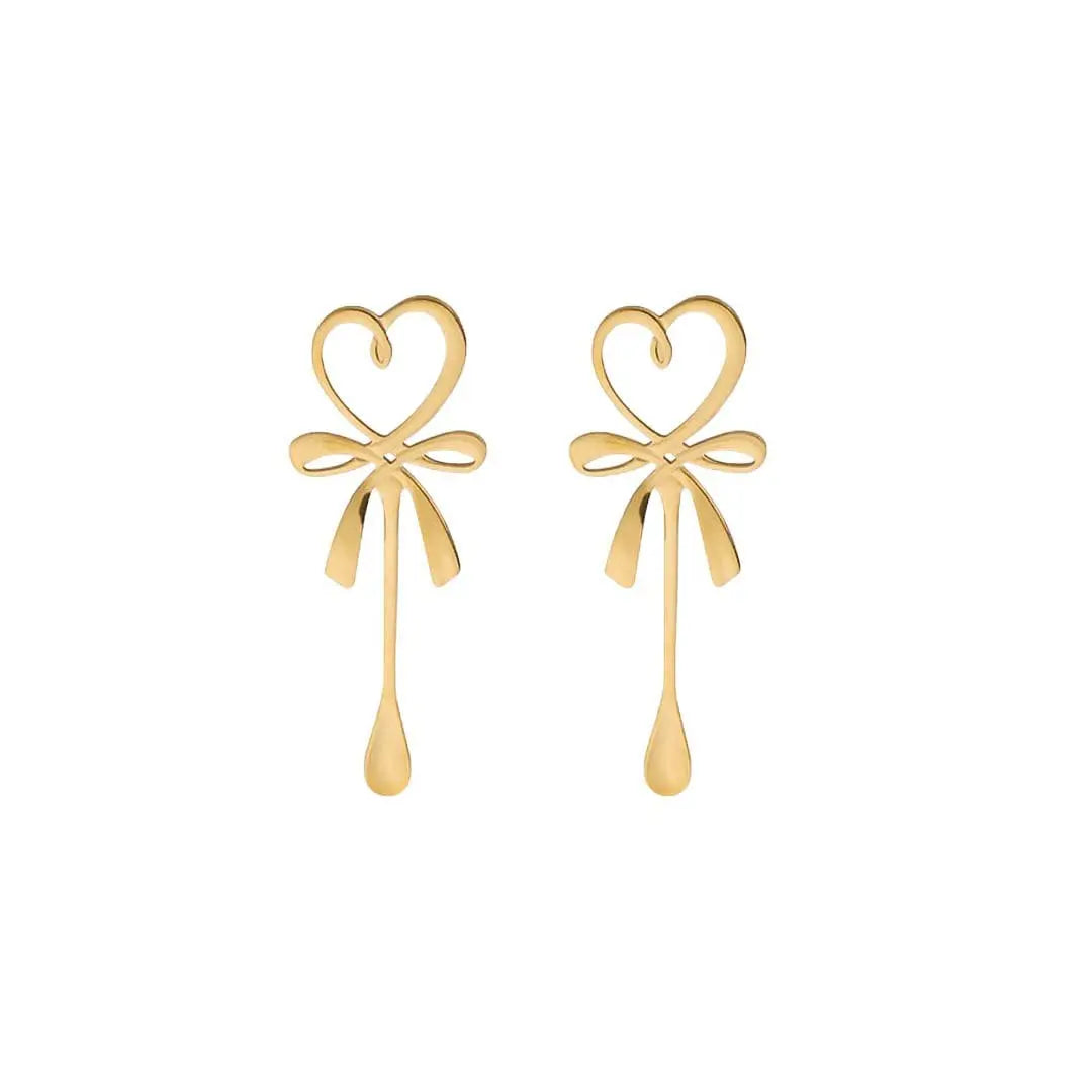 Cuillères dorées coeur - lot de 2 AULICA