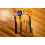 Cuillères multicolores en verre - lot de 4 AULICA