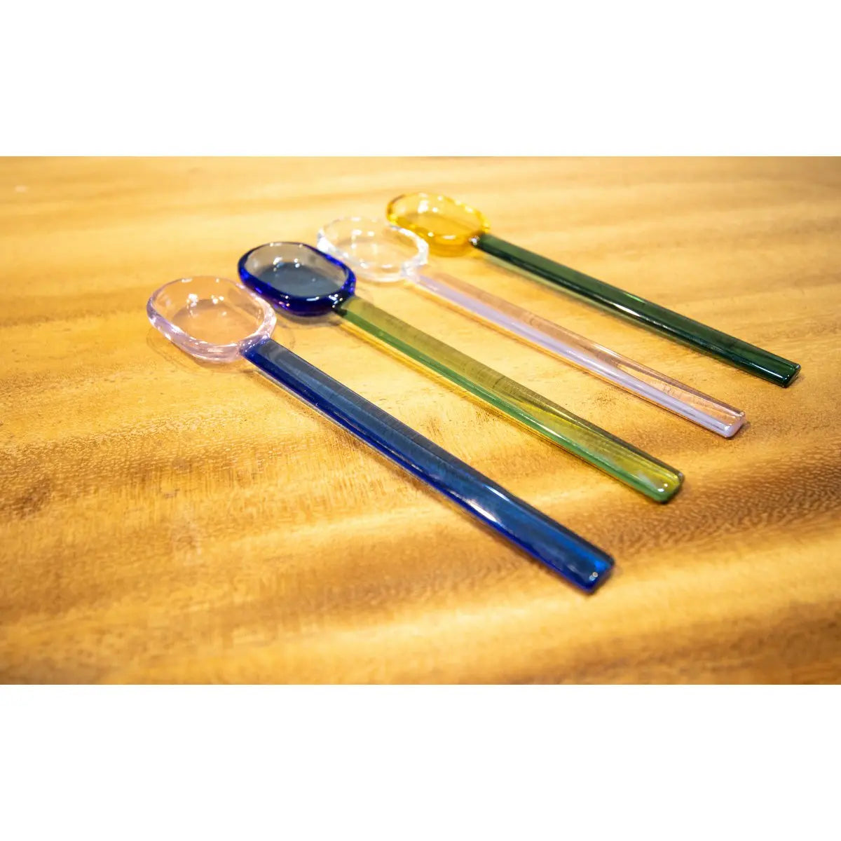 Cuillères multicolores en verre - lot de 4 AULICA