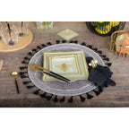 Dessous d'assiette aztèque noir AULICA