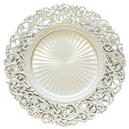 Dessous d'assiette blanc baroque AULICA