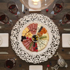 Dessous d'assiette blanc baroque AULICA