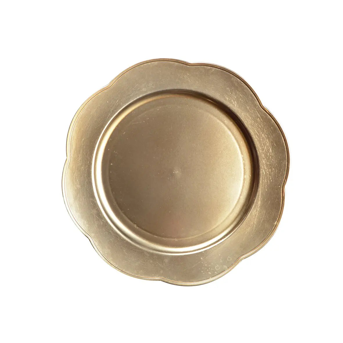 Dessous d'assiette doré vague AULICA