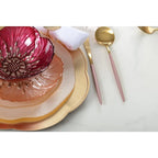 Dessous d'assiette doré vague AULICA