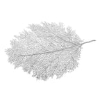 Dessous d'assiette feuille argentée AULICA