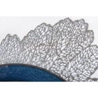 Dessous d'assiette feuille chêne argent AULICA